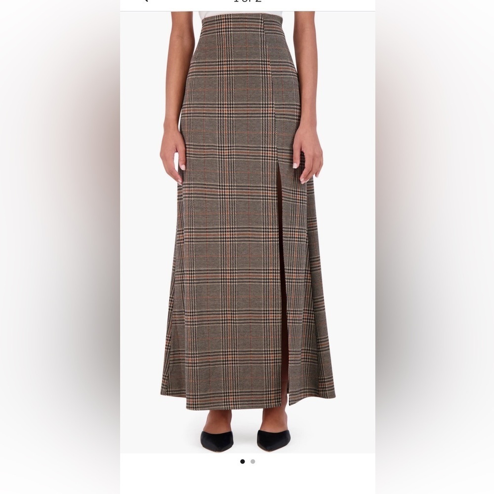 ❗️BUY NOW❗️ITEM WILL BE REMOVED SOON❗️Ookie & Lala Plaid High Waist Maxi Skirt